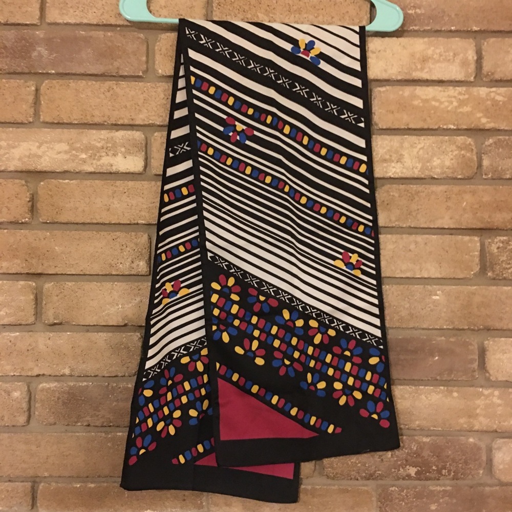 Brightly Colored Geometric Style Scarf